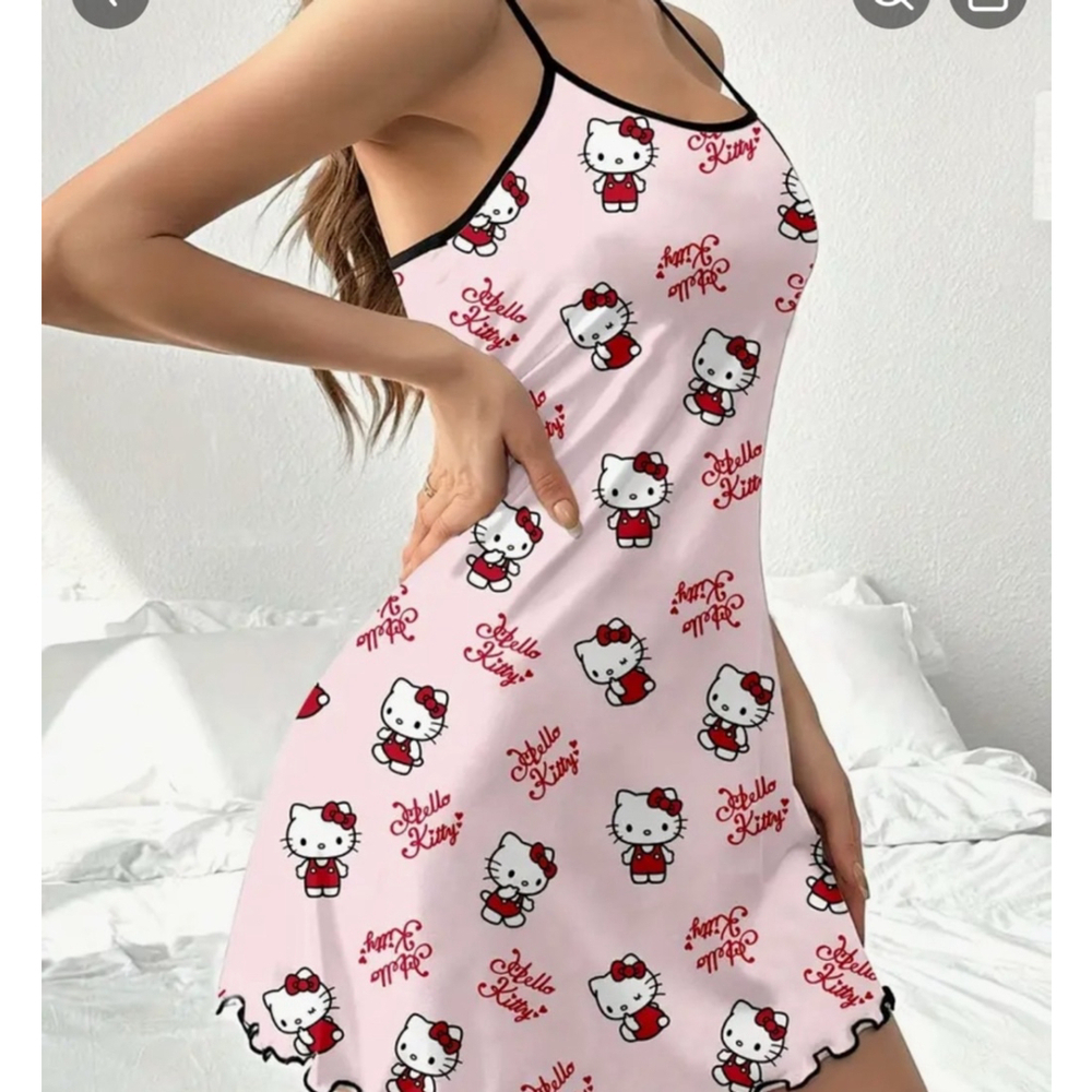 Women's Pink Hello Kitty nightgown Size S